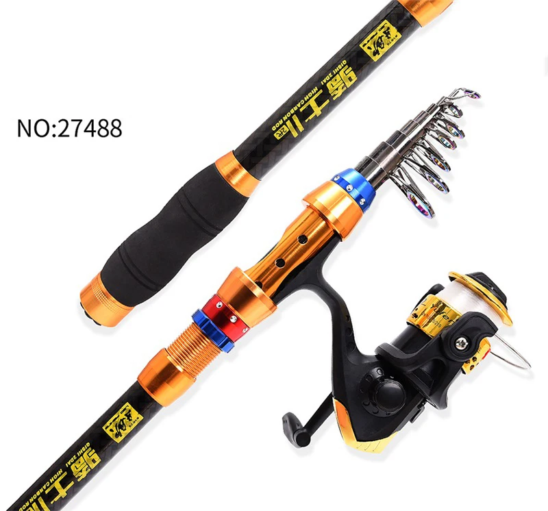 Телескопическая удочка из высокоуглеродистого волокна Удочка дальнего действия