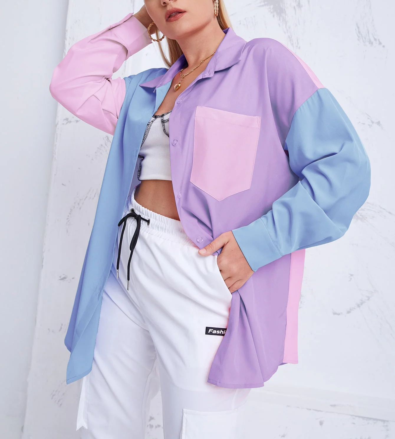 

Женское платье в стиле пэчворк, мягкое и удобное платье контрастных цветов на пуговицах, весна-осень 2022