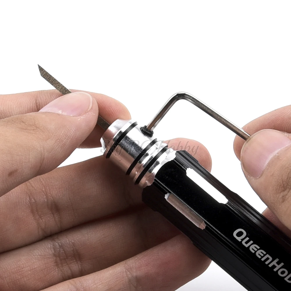 Prime Model Scriber w/ Blade Gundam, resina tallada, l&iacute;nea de trazado, afici&oacute;n, herramienta de corte, cincel + 5 herramientas de cuchilla para reparaci&oacute;n de coches/drones teledirigidos-4