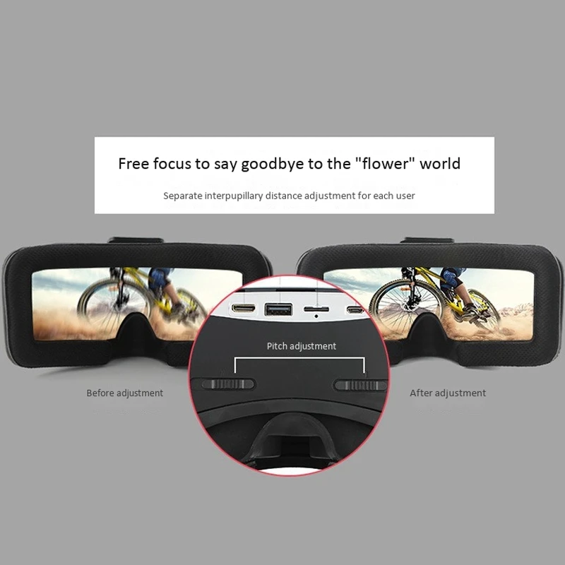 

V3H VR Glasses 3D 2+16GB Android 5.1 WIFI Connection Smart Bluetooth Virtual Glasses 2560X1440 2K HD