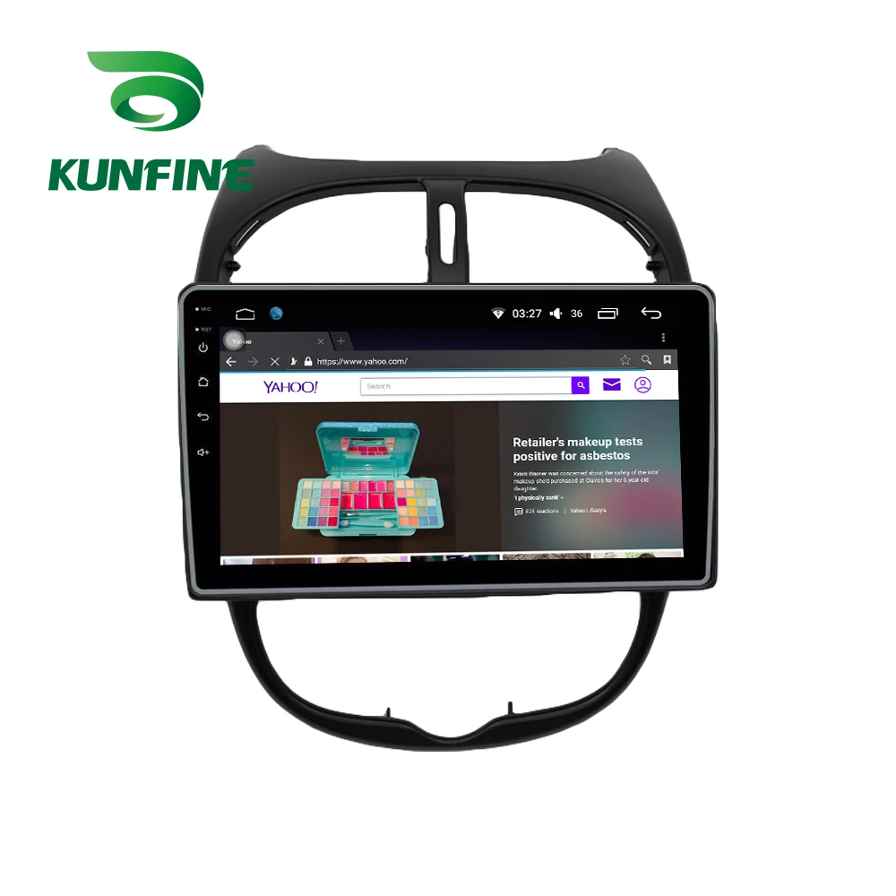 Восьмиядерный автомобильный DVD-плеер Android 10 0 GPS-навигация для PEUGEOT 206 2000-2016 радио wifi