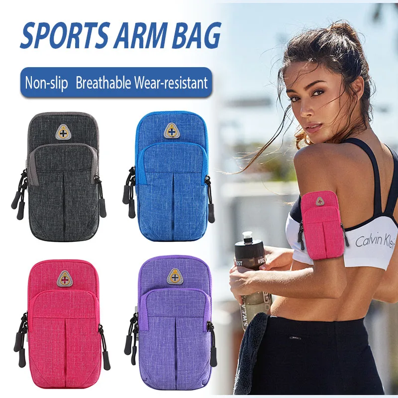 Универсальная спортивная сумка на молнии для бега руку чехол кошелек держатель