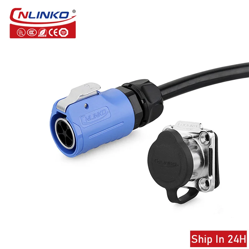 

Cnlinko LP M20 5pin IP67 Waterproof Aviation Connector Electrical Power Plug Socket Butt Joint Soldering for Solar Robot LED UAV