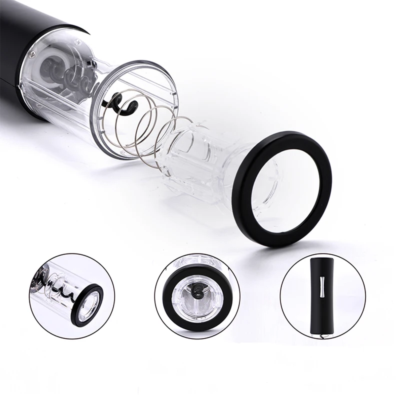 

Air Pump Wine Bottle Opener Corkscrew Foil Cutter Set Automatic Bottle Opener for Red Wine Kitchen Tool Can Opener Portable