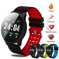mens watch sport bracelet smart waterproof fitness bluetooth connection android ios system heart rate monitor pedometer watch