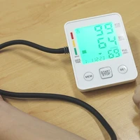 portable blood pressure monitor household sphygmomanometer arm band type digital electronic mini blood pressure meter tonometer