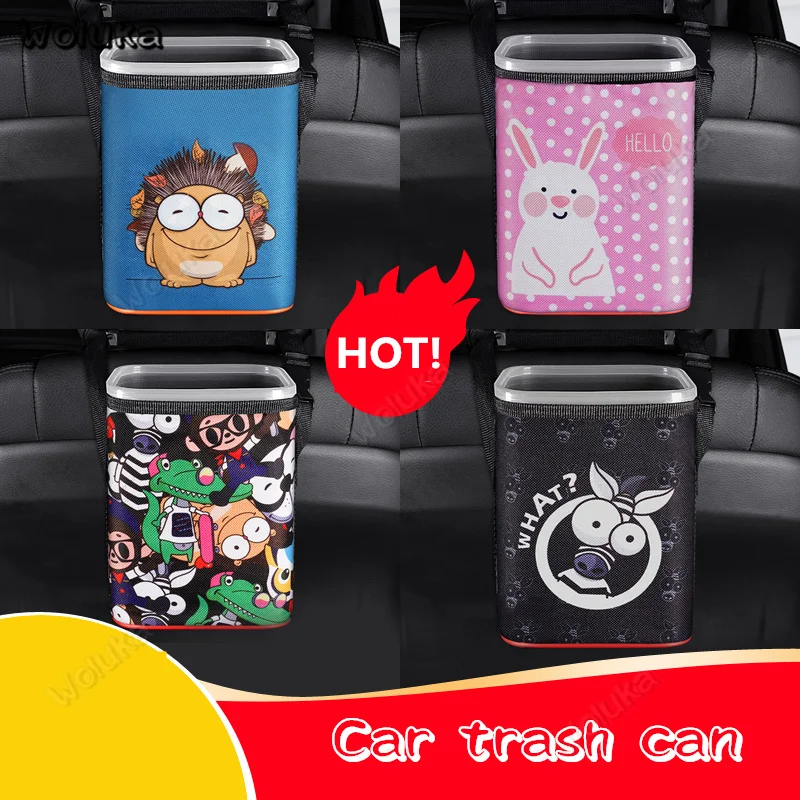 Многофункциональный мусорный бак для автомобиля мультяшный подвесной контейнер