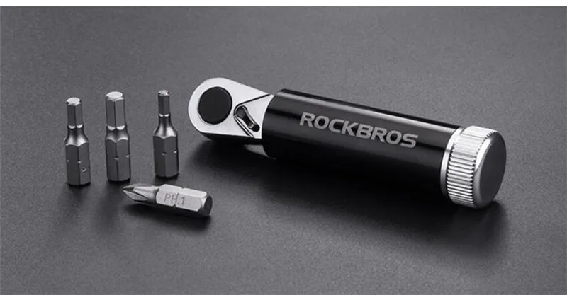 ROCKBROS Трещоточный ключ для велосипеда EDC инструменты CR MO стальной