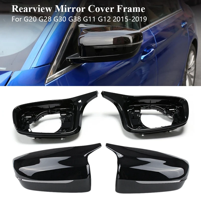 

Глянцевая черная фоторамка для BMW 5 серии G20 G28 G30 G38 G11 G12 2015-2019 LHD