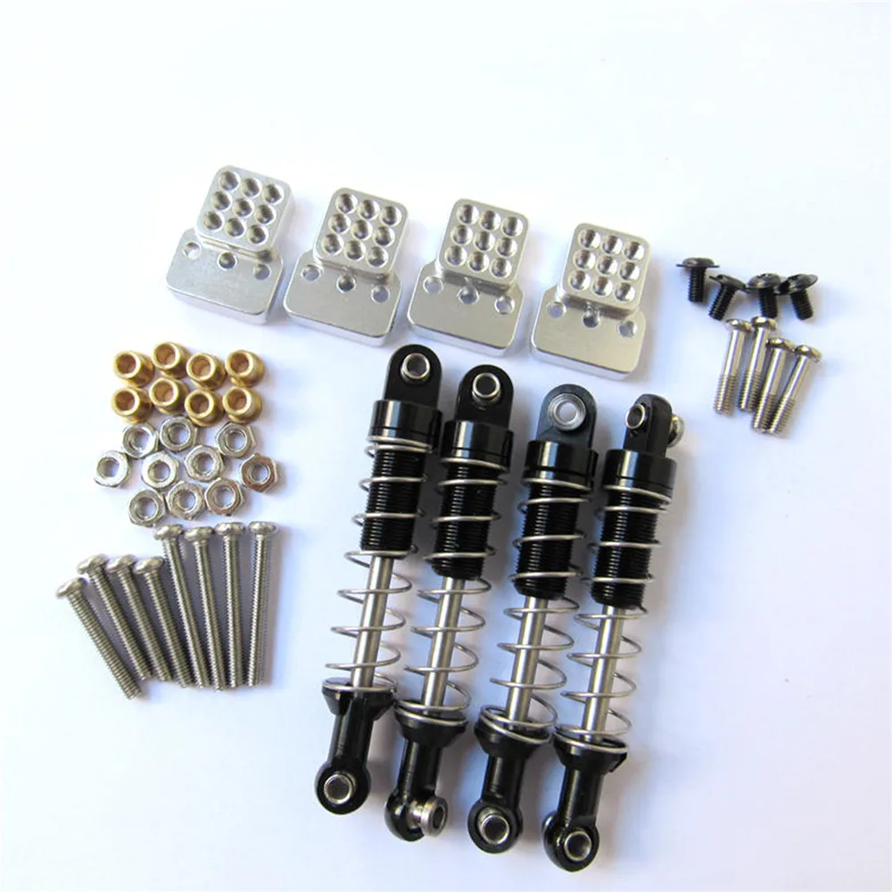 Металлические Мини регулируемые амортизаторы + амортизатор для WPL C14 C24 D90 D91 D99S RC