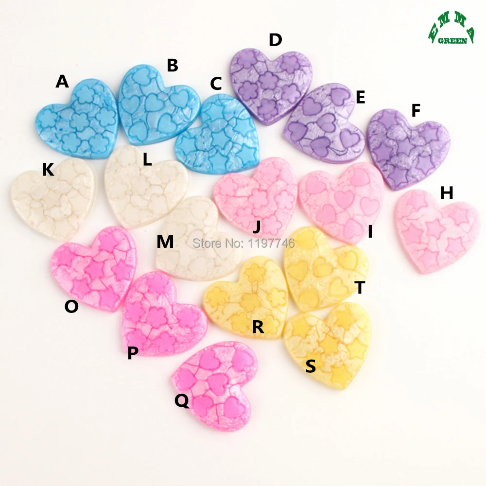 Кабошоны из смолы с трещинами в форме сердца красивые разбитые искусственные