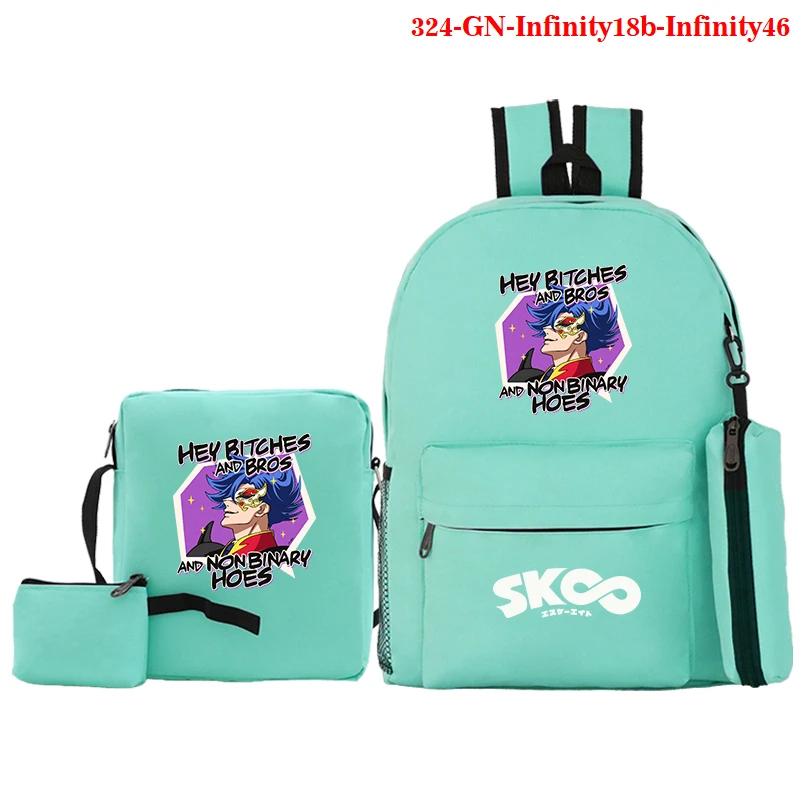 

Students Bookbag SK8 The Infinity Backpack Reki Kyan Langa Miya Anime School Bag Teens Boys Travel Rucksack Children Sk8 Mochila