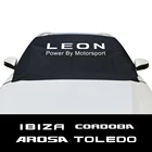 Автомобильные чехлы на лобовое стекло для Seat Ibiza 6I Leon Alhambra Altea Arona Arosa Ateca Cordoba Exeo Mii Tarraco Toledo