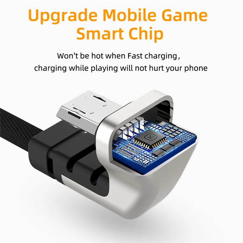 Новый нейлоновый Micro-кабель 180 градусов зарядный кабель Micro USB шнур для iphone и Android