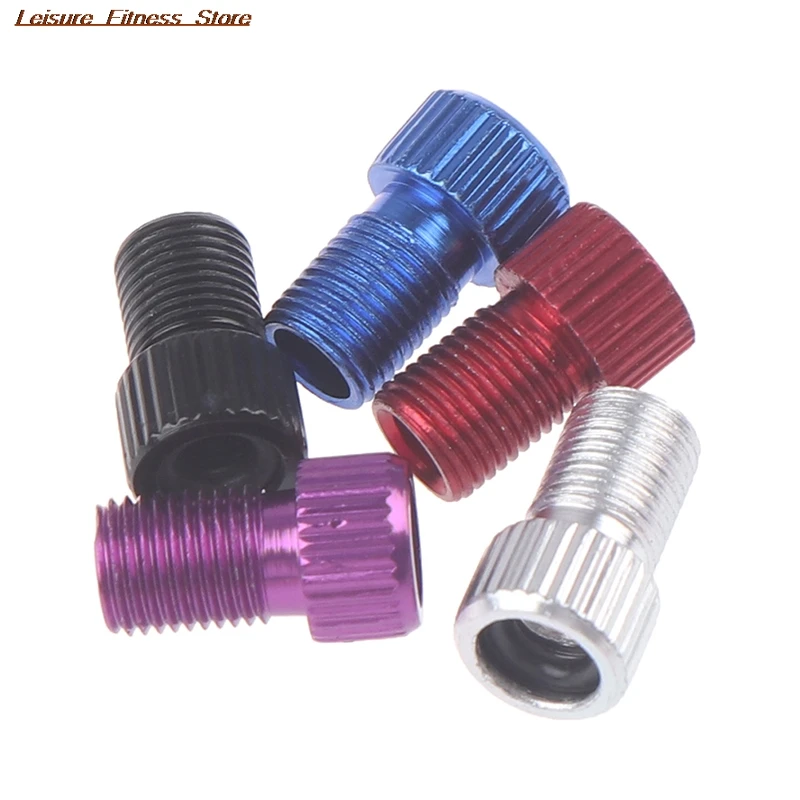 

4PCS Aluminum Alloy Bike Valve Adapter Caps Bicycle Air Nozzle Road Adapters Road Racing Bike Inner Tube Tools