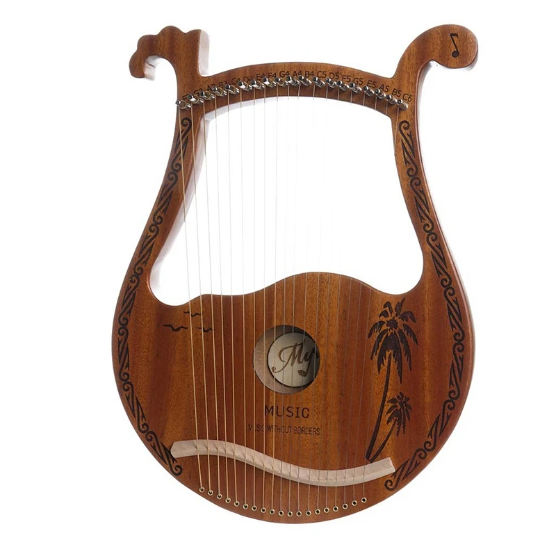 

Карп Lyre в форме головы оленя, 19 струн, из красного дерева