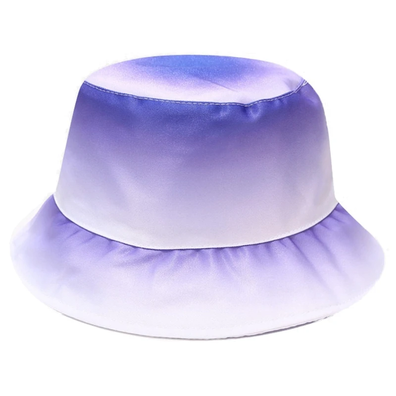 

Fisherman Cap Gradient Bucket Hat Hip Hop Wide Brim Hat Unisex Girls Boys