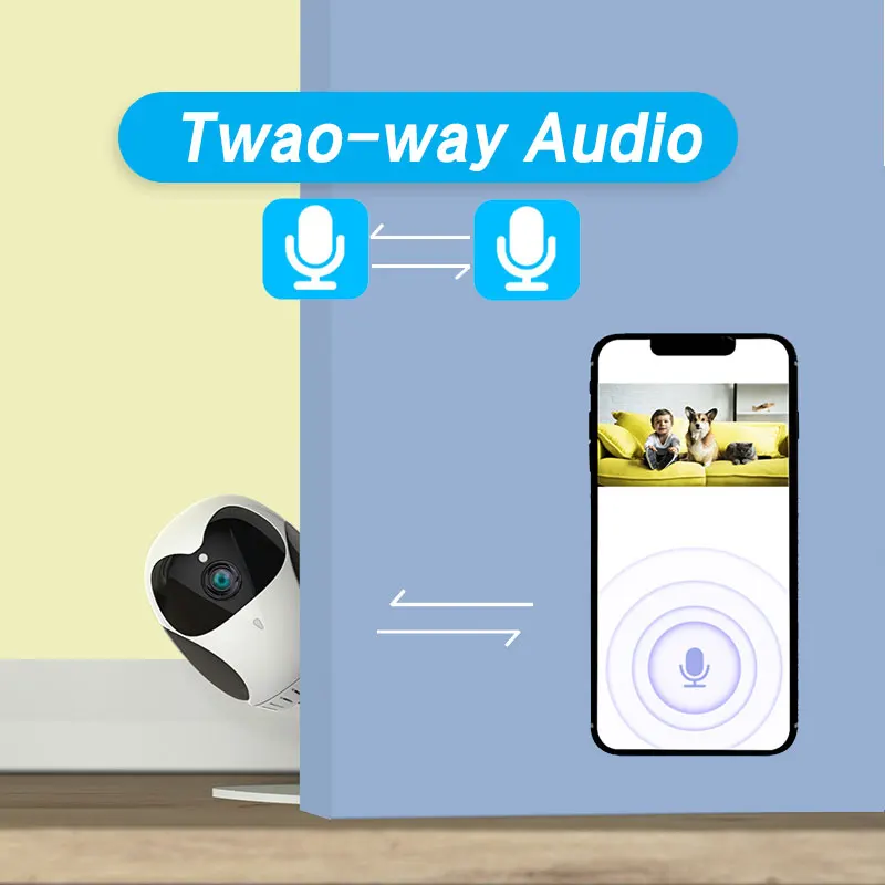1080P H.265 Home Security Camera WiFi Wireless PTZ Full HD 4X Digital Zoom Indoor Mini Surveillance IP Cameras Battery Powered |