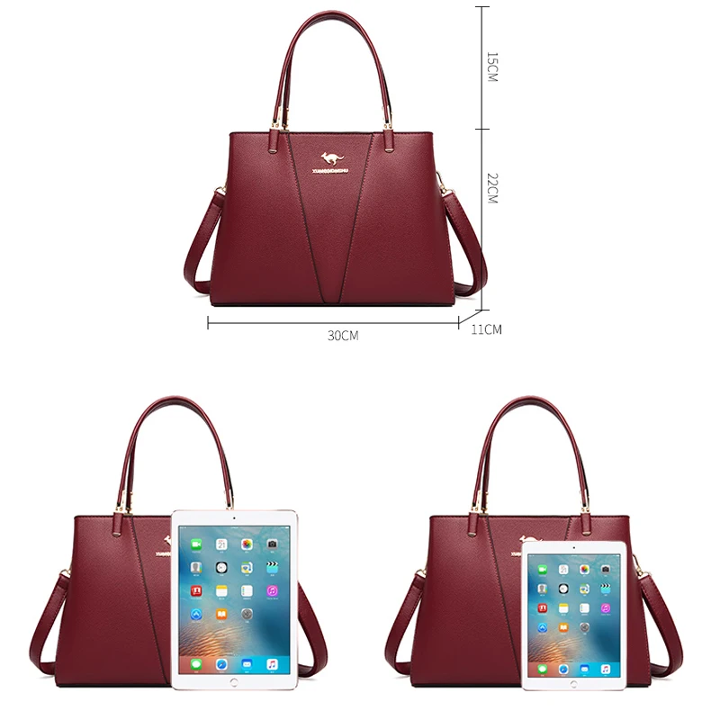 2021 Elegant Shoulder Bag Women's Designer Luxury Handbags Casual Large Capacity Messenger Bag Ladies Pure Color Simple Handbags