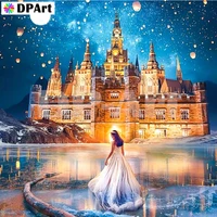 daimond painting full squareround drill castle 5d diamond rhinestone embroidery painting cross stitch mosaic picture m1974