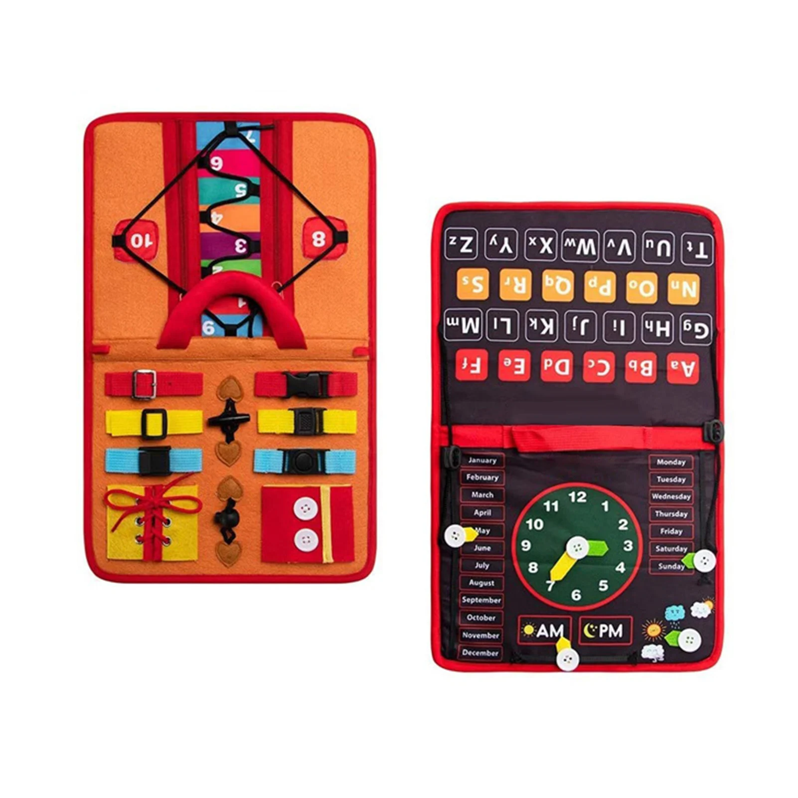 

Портативная сенсорная доска, игрушка Монтессори для обучения мелкому мотору, самоуход, развитие интеллекта