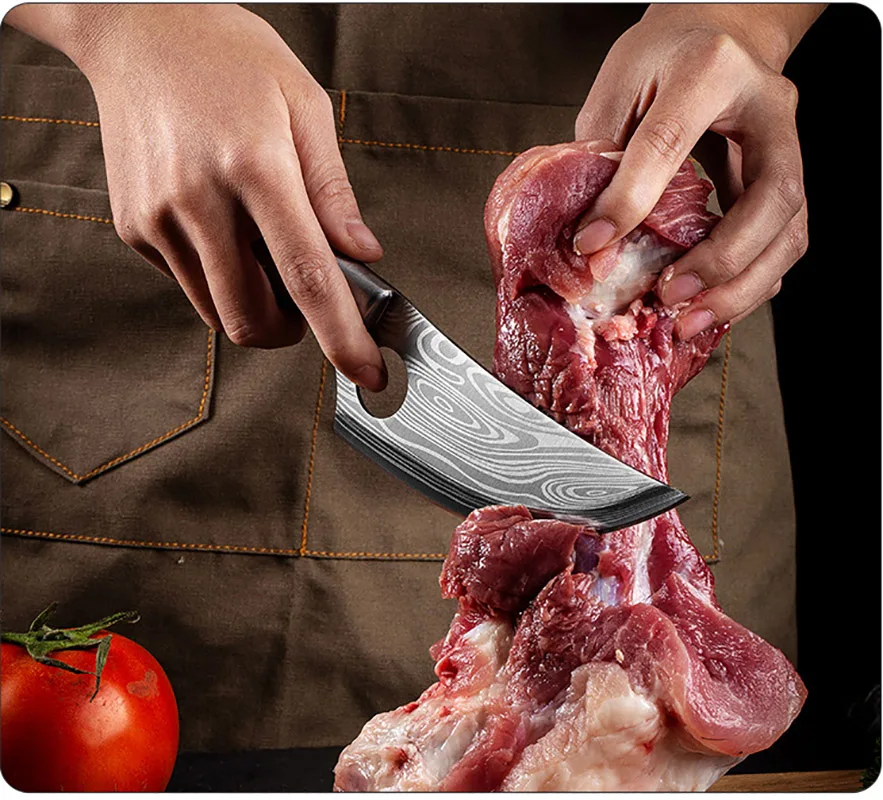 5 В дамасском стиле нож для кованых изделий из нержавеющей стали японский