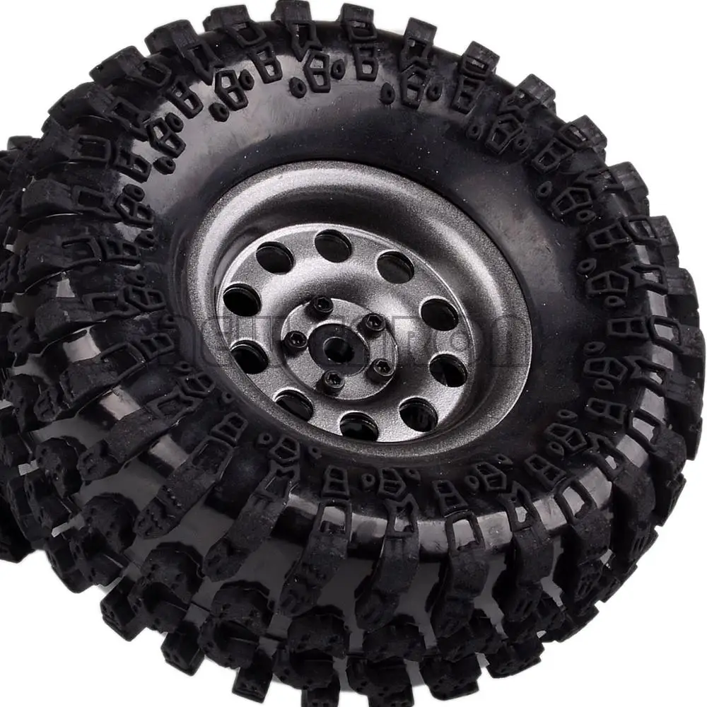 Новые металлические колеса ENRON 4P 2 &quotBeadlock ступицы и шины 125 мм для RC 1/10 Rock Crawler Car Axial