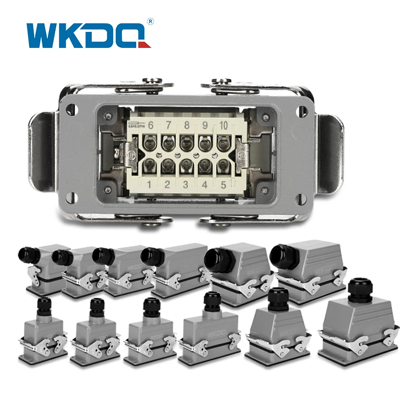 HDC-HE-06 прямоугольный разъема для тяжелых условий Технические характеристики