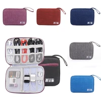 portable mobile phone accessories bags adapter usb cable wired headset mobile hard disk storage bags accessories organizer