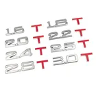 3D Металл 1,6 T 2,0 T наклейка эмблема значок наклейки для Toyota Tacoma Tercel Tiara Van Venza Yaris Hiace Prius V Hilux Land Cruiser