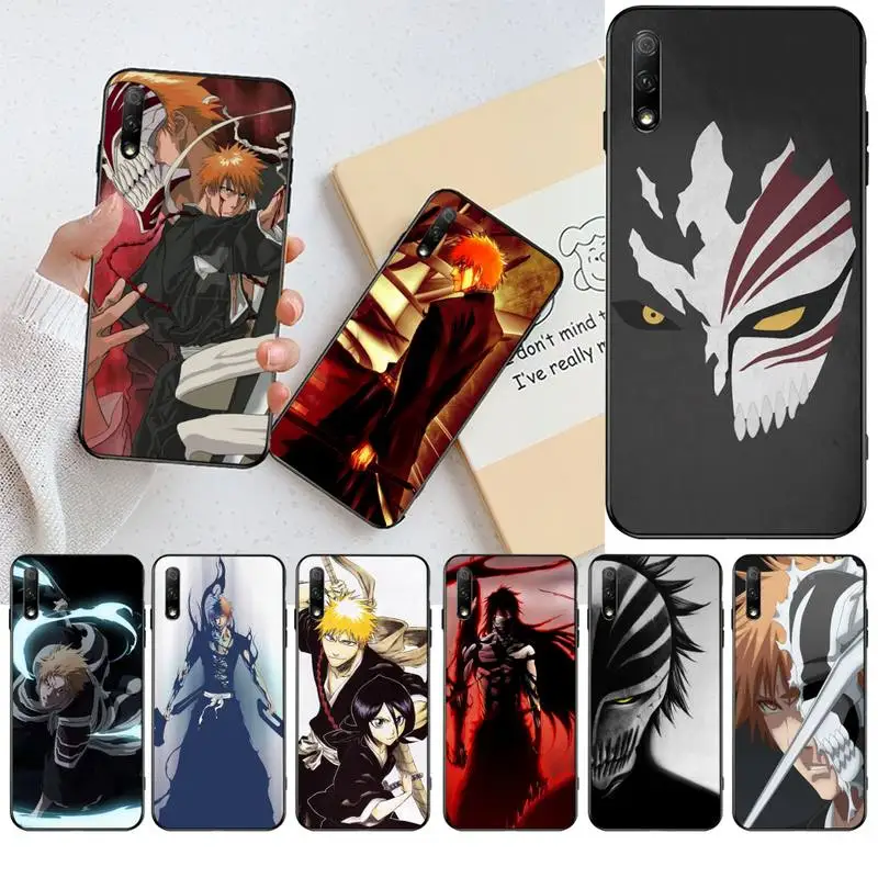 Bleach anime Ichigo Kurosaki черный ТПУ мягкий чехол для телефона Huawei Honor 30 20 10 9 8 8x 8c v30 Lite view