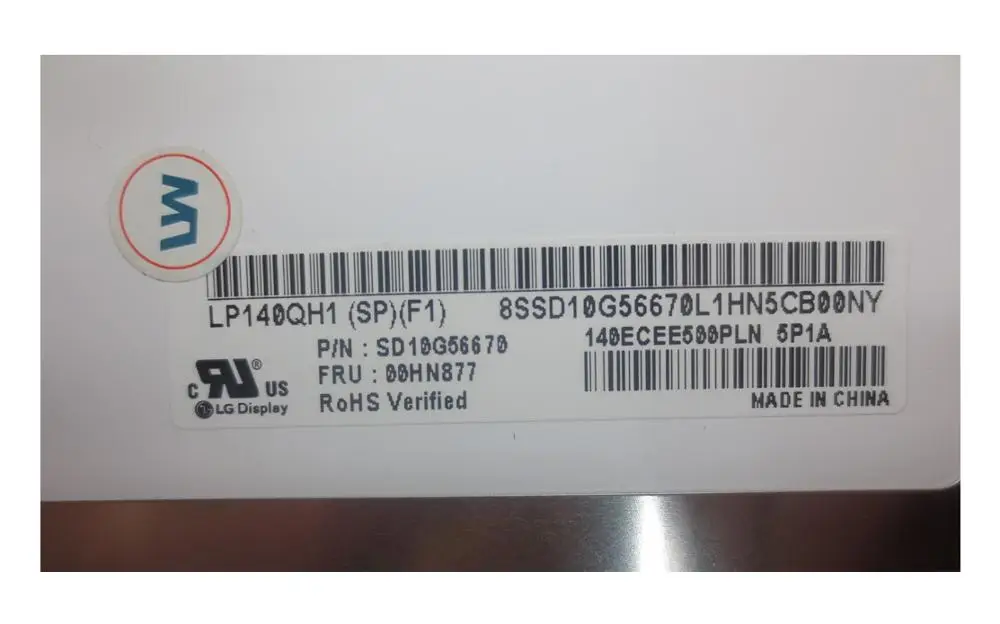 LP140QH1 SPF1 Martix для Lenovo thinkpad t460p 14 0 монитор IPS ЖК дисплей Панель Экран QHD 3K 2560*1440 30pin