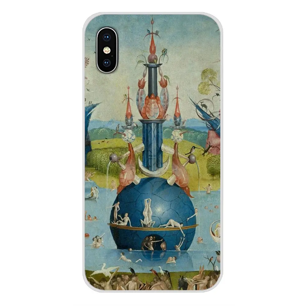 For Apple iPhone X XR XS MAX 4 4S 5 5S 5C SE 6 6S 7 8 Plus ipod touch Garden Of Earthly Delights Soft Transparent Shell Case | Мобильные