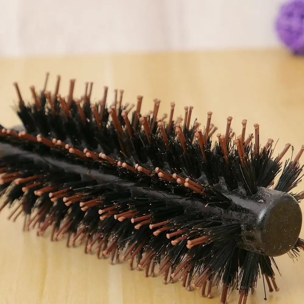 

1PC Hair Brush Scalp Massage Comb Round Anti-static Curly Brush Bristle Wood Handle Hair Styling Comb Hairdressing Styling Tool