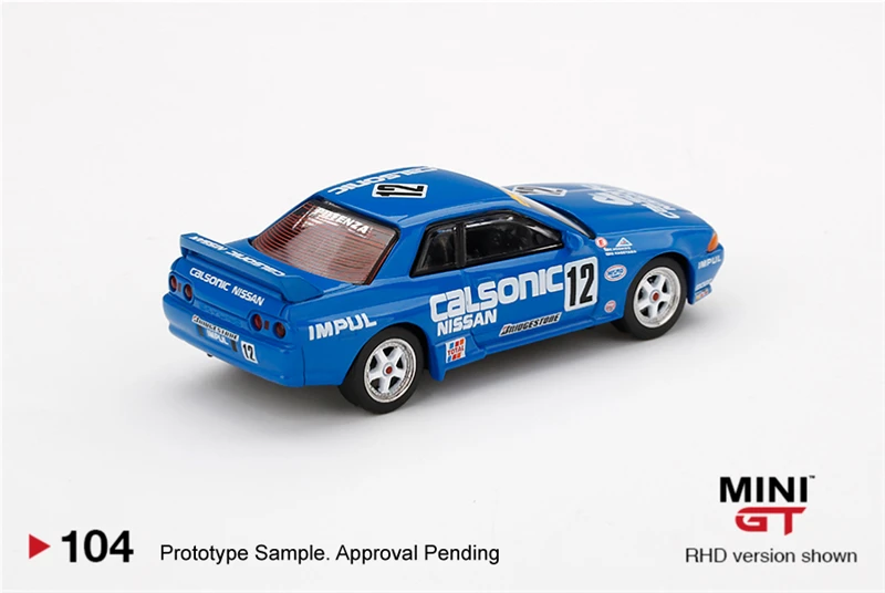 MINI GT 1:64 Nissan Skyline GT-R R32 Gr. A #12 Calsonic 1993 RHD литая модель автомобиля | Игрушки и хобби