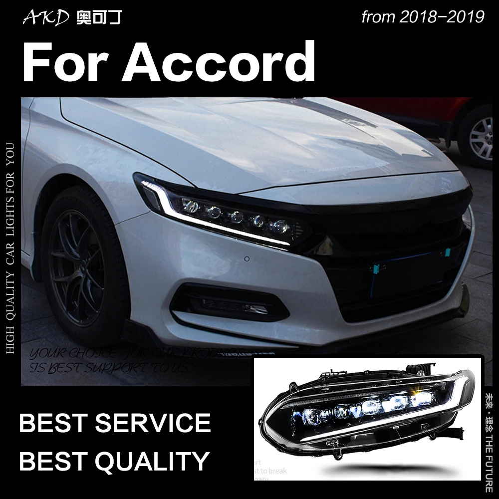 АКД стайлинга автомобилей Фара для Accord головной светильник s 2018-2019 Новый