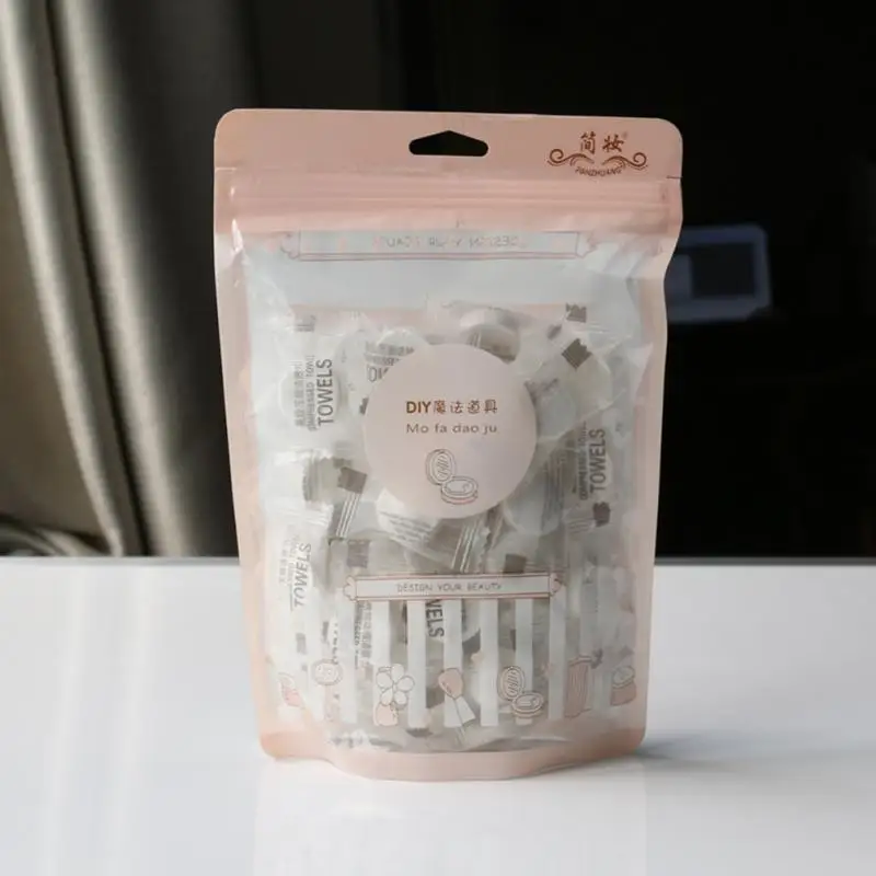 50 шт. одноразовые сжатые полотенца для лица|Полотенца лица| |