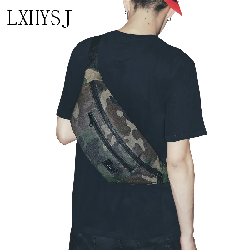 

Unisex Waist Bag Street Style Hip Hop Bag Camouflage Leisure Fanny Pack Banana Bags Large Capacity Crossbody Pack Waist Packs