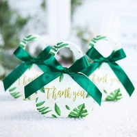 creative forest green hand holding candy box wedding favor gift boxes souvenirs for guests baby shower wedding party supplies