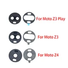 Стеклянный объектив задней камеры для Motorola Moto Z4 Z3 Play One Vision X4 G8 Plus, стекло для камеры с клеем