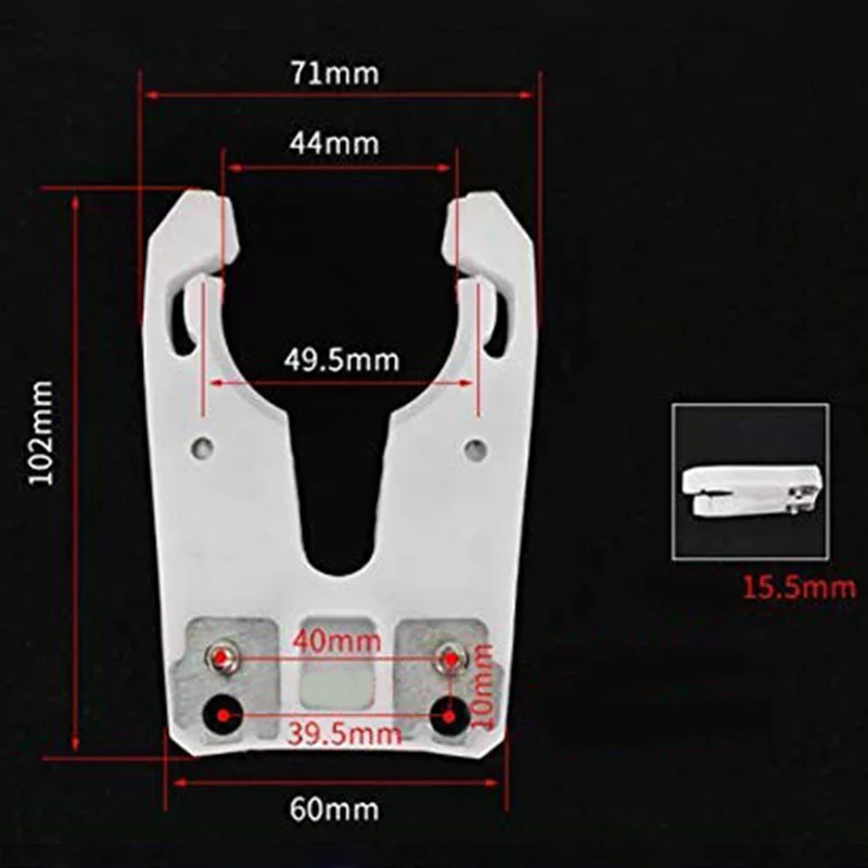 

5PCS/Lot ISO30 Tool Holder Clamp Iron+ABS Flame Proof Rubber Claw