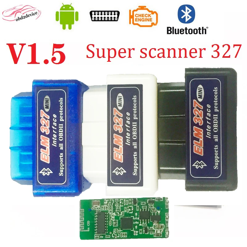 Считыватель кодов автомобиля V1.5 mini elm327 автомобильный инструмент Bluetooth OBD2