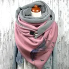 Осенне-зимние теплые шарфы, женская модная повседневная мягкая Элегантная Дамская шаль с принтом, теплые Универсальные шарфы, шали