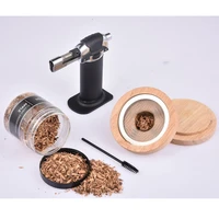 5 piece portable cocktail smoker cocktail smoking mixology bartender kit with wood chips for smoker infuser accessories