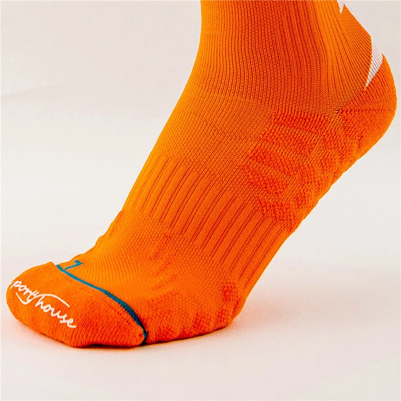 

2Pair New Men Cotton Professional Sports Basketball Running Marathon Socks Stockings Compression Sweat Fashion Socks Outdoor