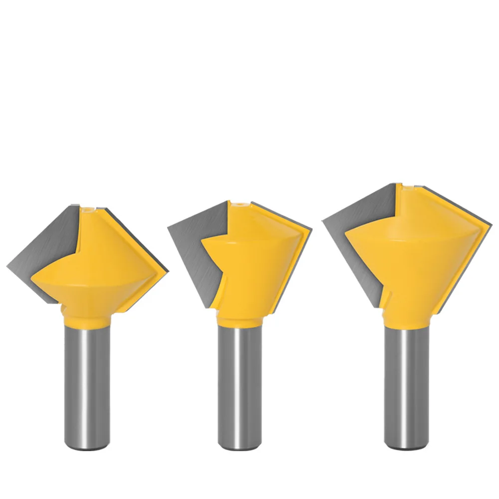 

1PC 1/2" 12.7MM 12MM Shank Milling Cutter Wood Carving 6 Sided 8 Sided 12 Sided 16 Sided Multi Sided Glue Joint Router Bit Set