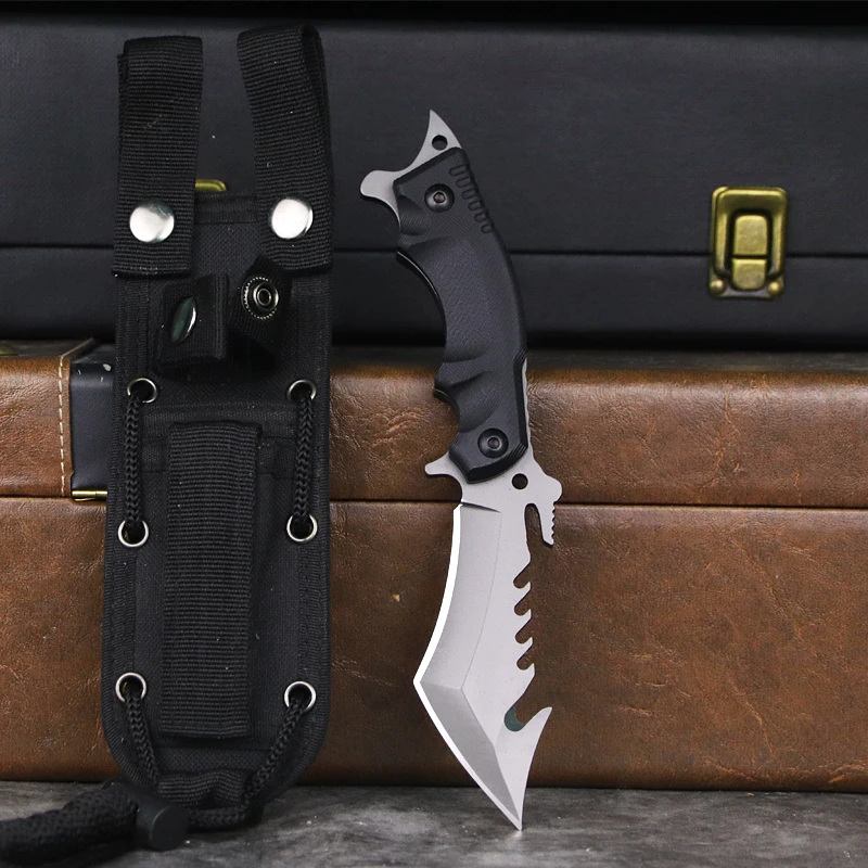 

Multi-functional survival hunting knife vehicle-mounted camping straight knife portable knife field rescue knife outdoor knife