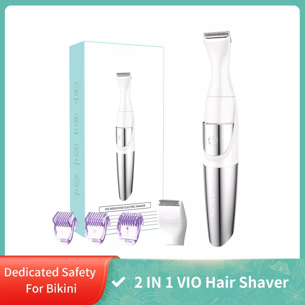 

2 in 1 Electric Epilator Bikini Trimmer Dedicated Precision Multifunctional Hair Removal Safety Painless Hair Remover For Women