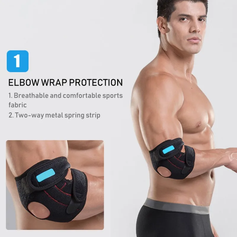 Фиксатор налокотника для снятия боли в суставах 1 шт. | Спорт и развлечения