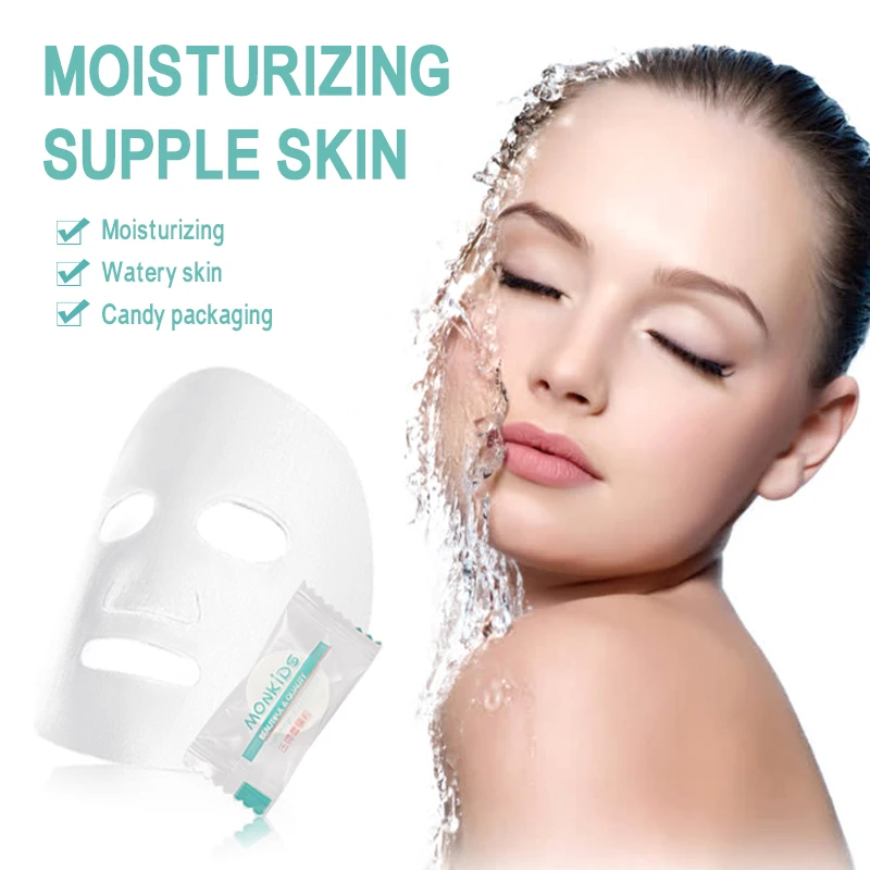 Ультратонкая прессованная хлопковая маска для лица 50 шт./кор. волоконная